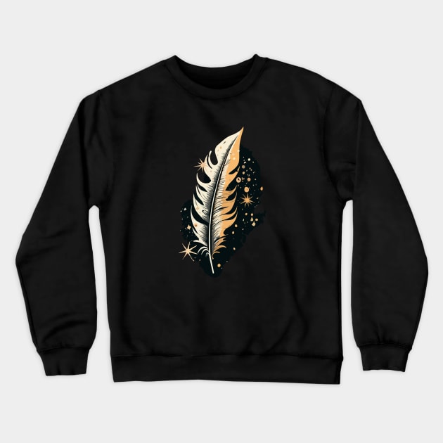 Bird Feathers Crewneck Sweatshirt by CatCoconut-Art